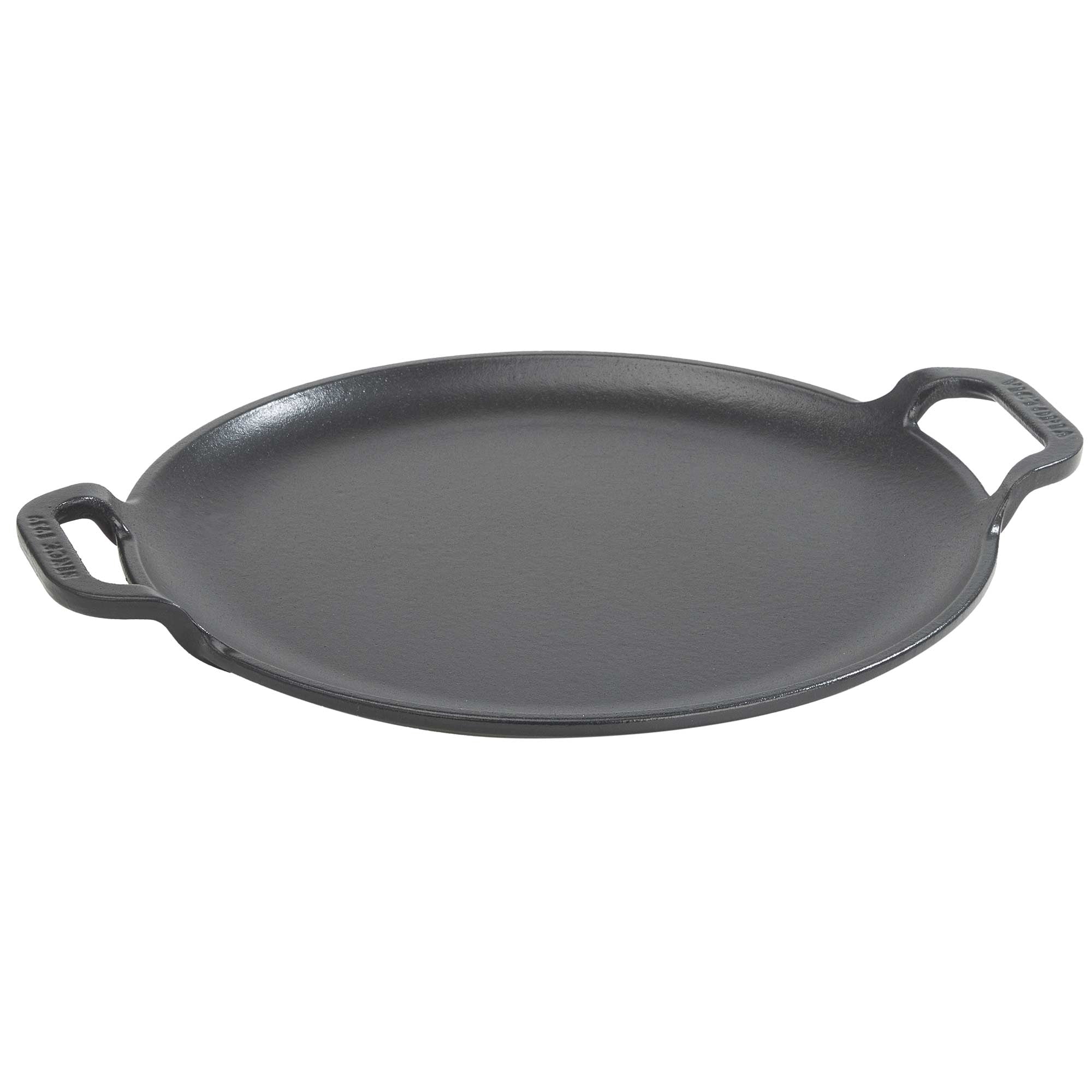 Plaque à Griller en Fonte à Induction pour Pizza, Poêle 25cm pour Barbecue, Four  Noir 38328 Victoria Cookware - Mathon