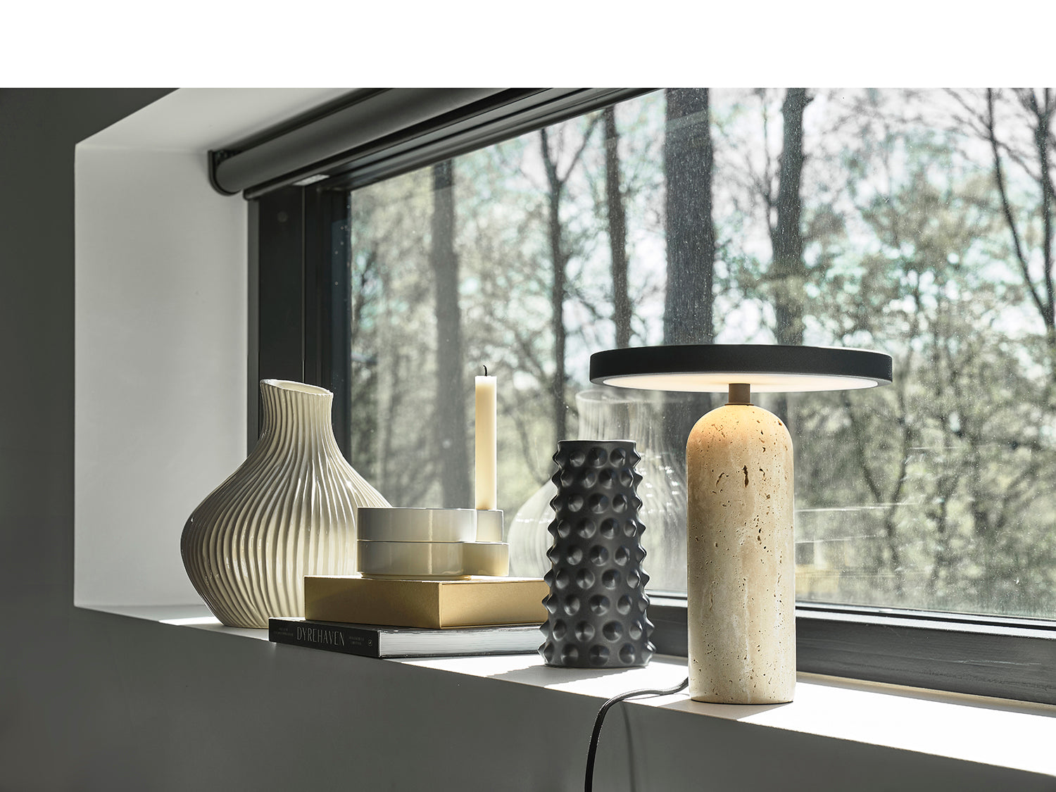 Bougeoir Styles en Aluminium Sable Villa Collection - Mathon - 3