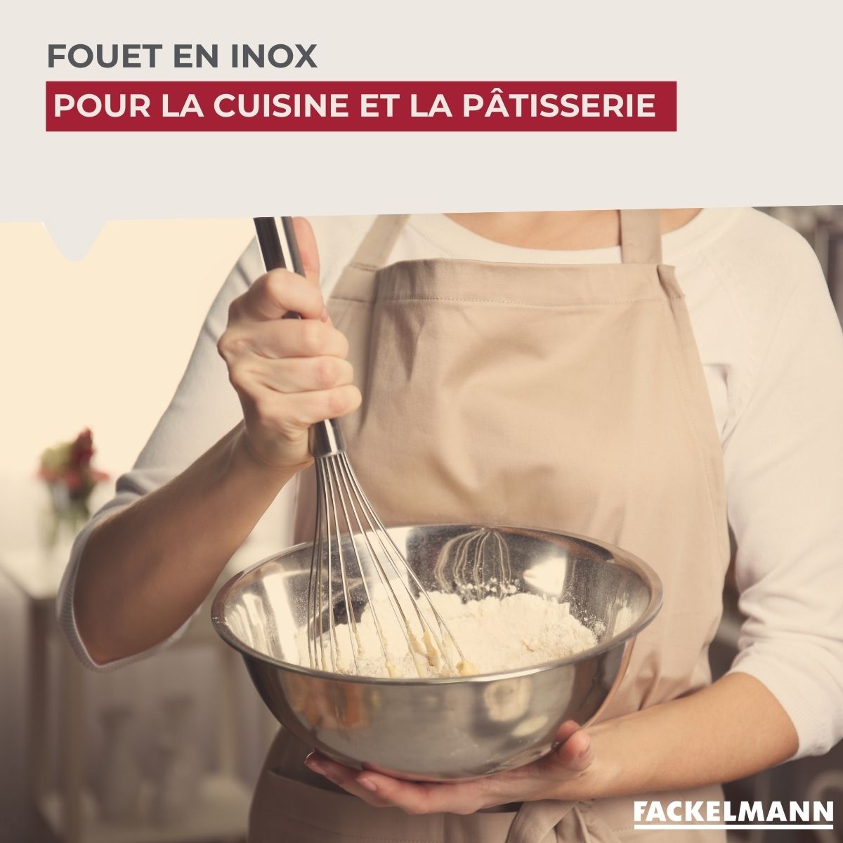 Fouet de cuisine et pâtisserie en inox 26 cm Fackelmann - Mathon - 2