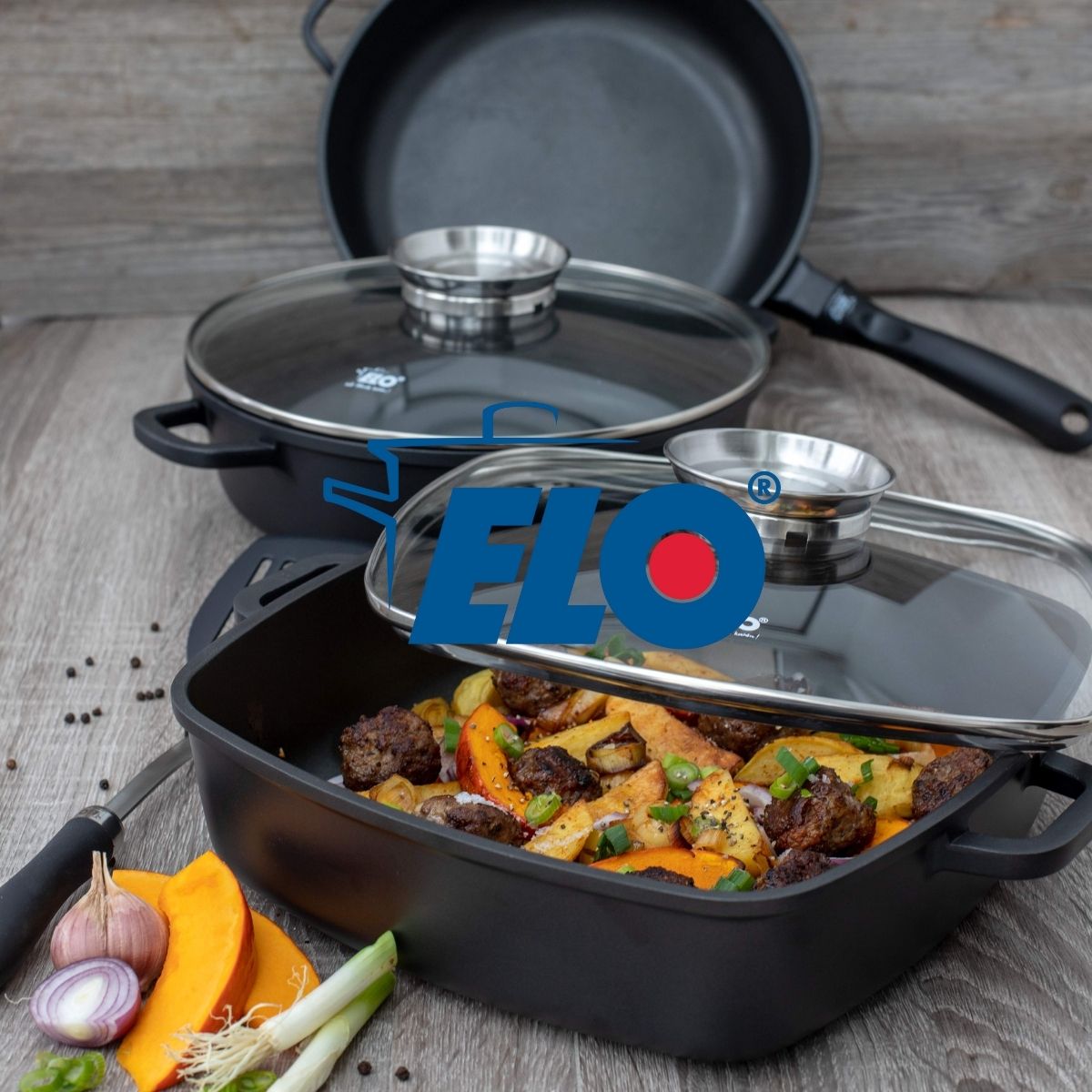 Cocotte 38 x 25 cm en fonte aluminium antiadhésive 7 L  Alucast Elo - Mathon - 8