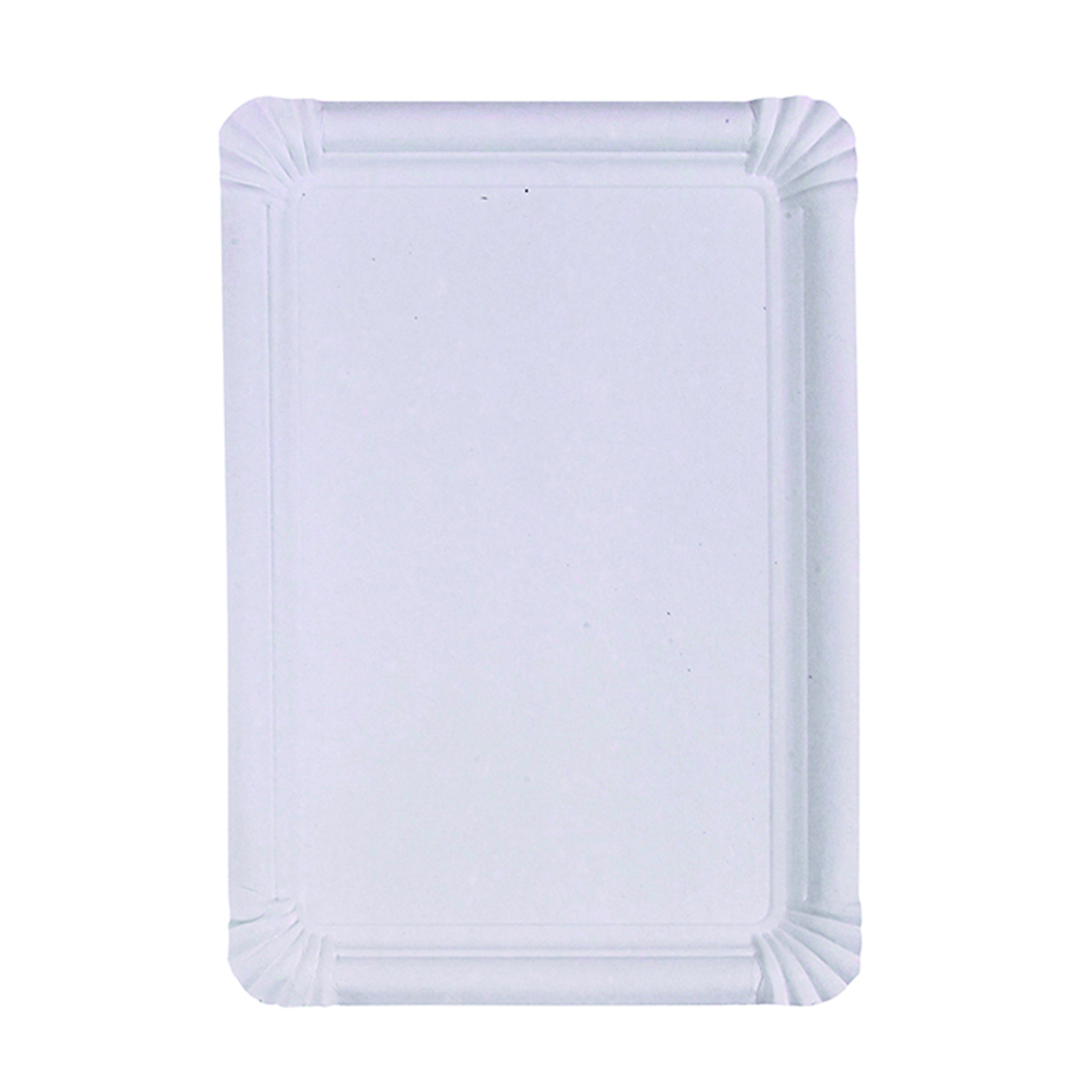 125Pcs - Assiette rectangulaire en carton blanc 330x230mm FirstPack - Mathon - 2