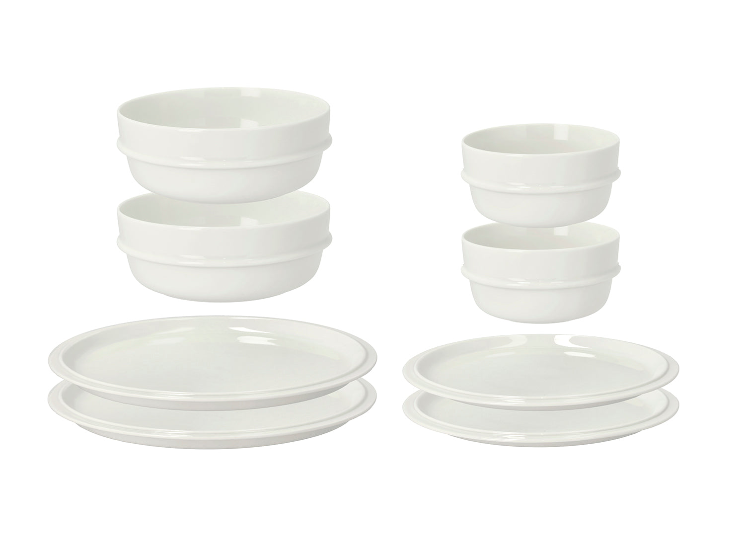 Ensemble EAU en porcelaine Blanc cassé Zone Denmark - Mathon - 3