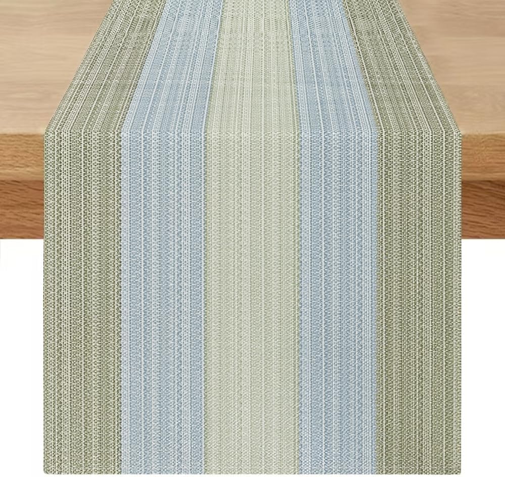 Chemin de Table Lin Turquoise 40×140 cm Vendos85 - Mathon