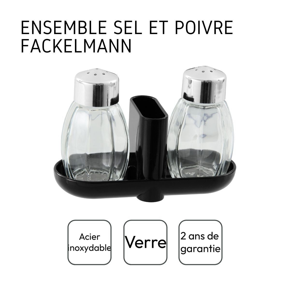 Ensemble salière et poivrier Fackelmann - Mathon - 4