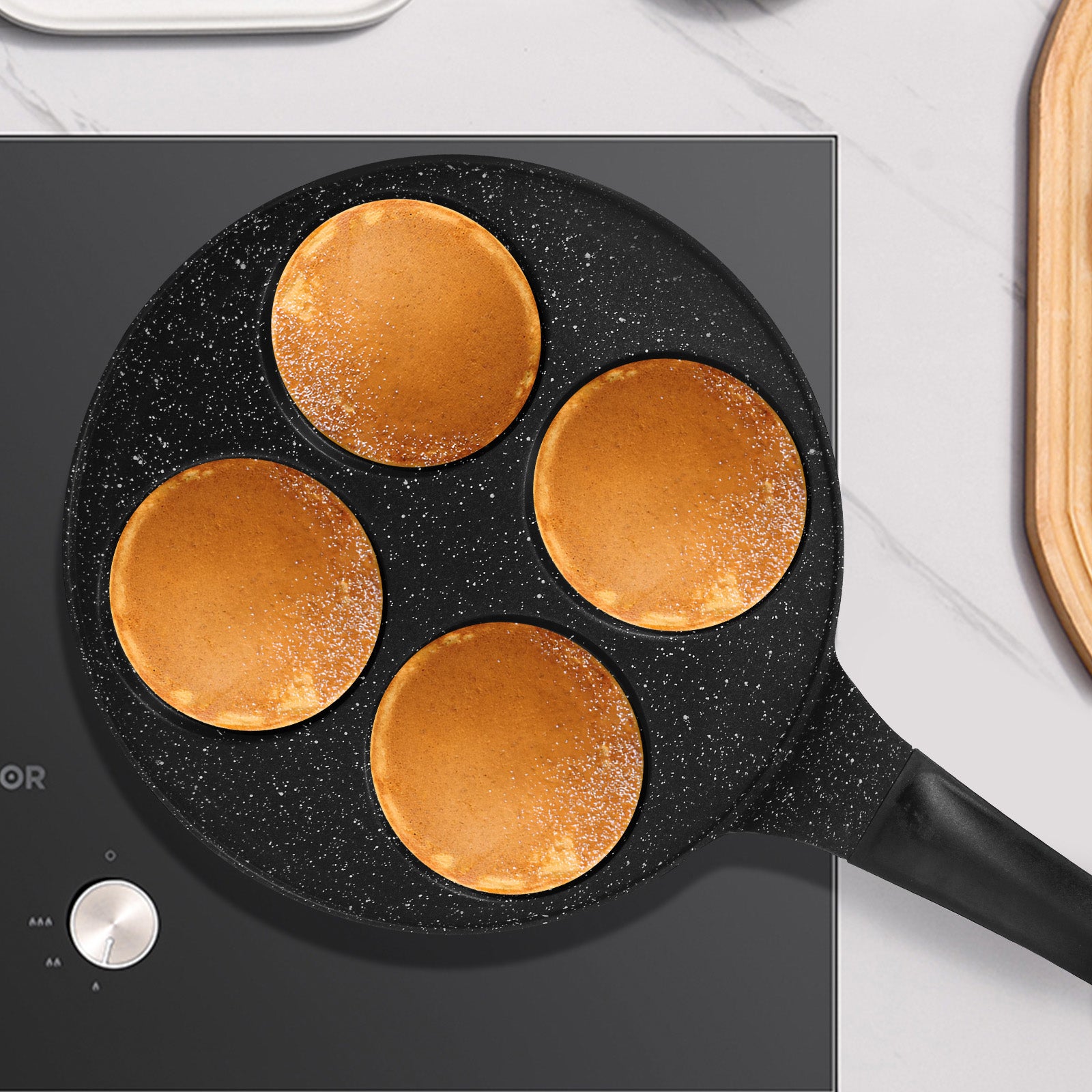 Poêle à Pancake 26 cm pour 4 Cheffinger - Mathon - 2