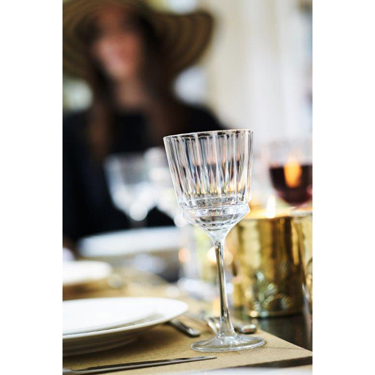 Macassar - 6 verres à pied 35 cl Cristal d