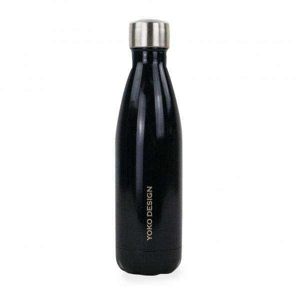 Bouteille isotherme Brillant 500 ml Noir Yoko® Design - Mathon