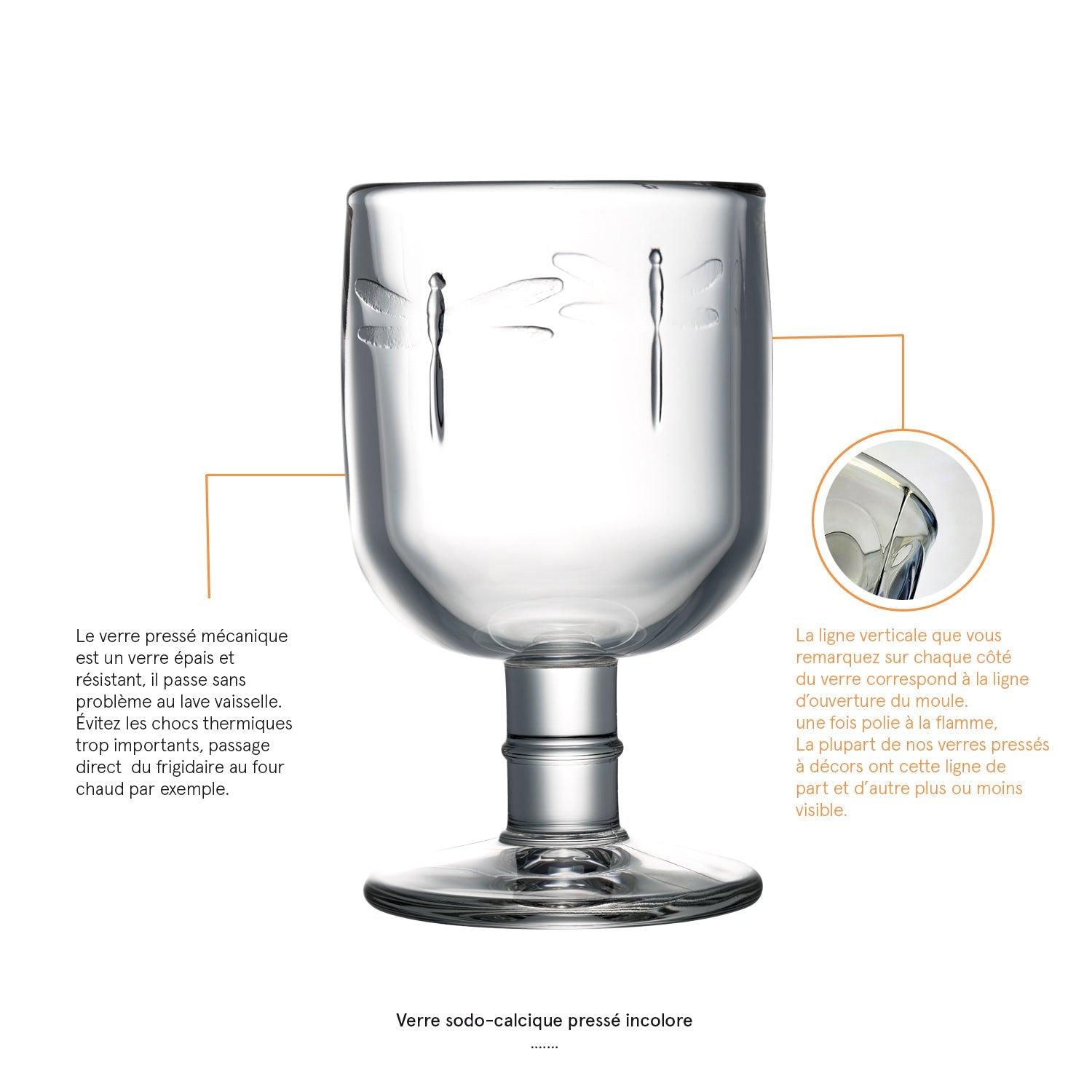 Lot de 6 verres à vin La Rochère - Mathon - 4