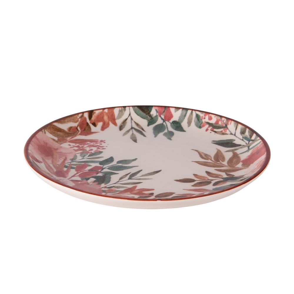 Assiette à dessert Pink Flor 21 cm (lot de 6) Table passion - Mathon - 2