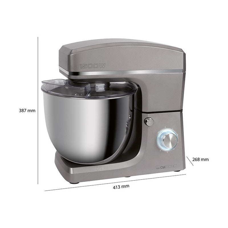 Robot pétrin multifonction 10L 1500W Clatronic KM 3765 Anthracite Clatronic - Mathon - 6