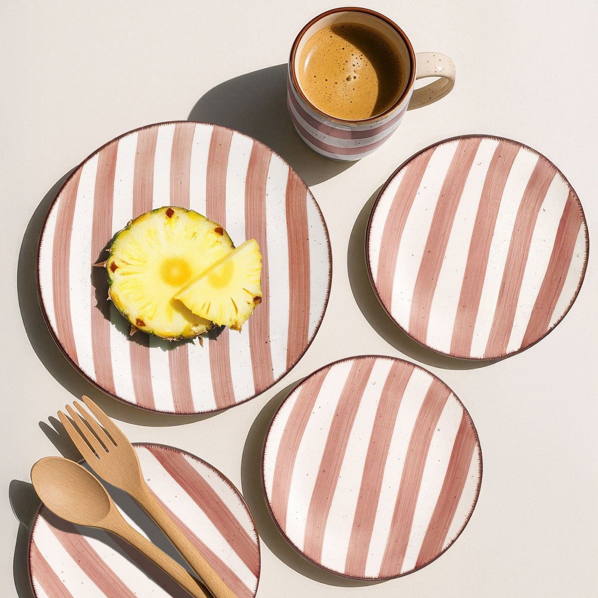 Rivage Corail - Assiette dessert 19.5 cm (lot de 6) Médard de Noblat - Mathon - 3