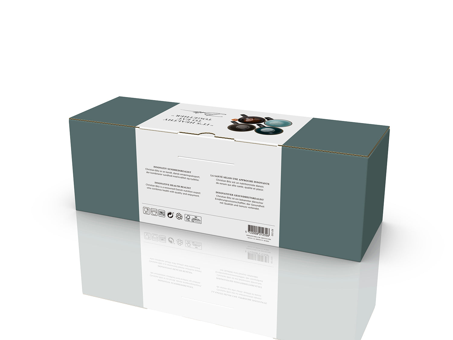 Set de 4 mugs GASTRO en grès Noir/foncé Bitz - Mathon - 7