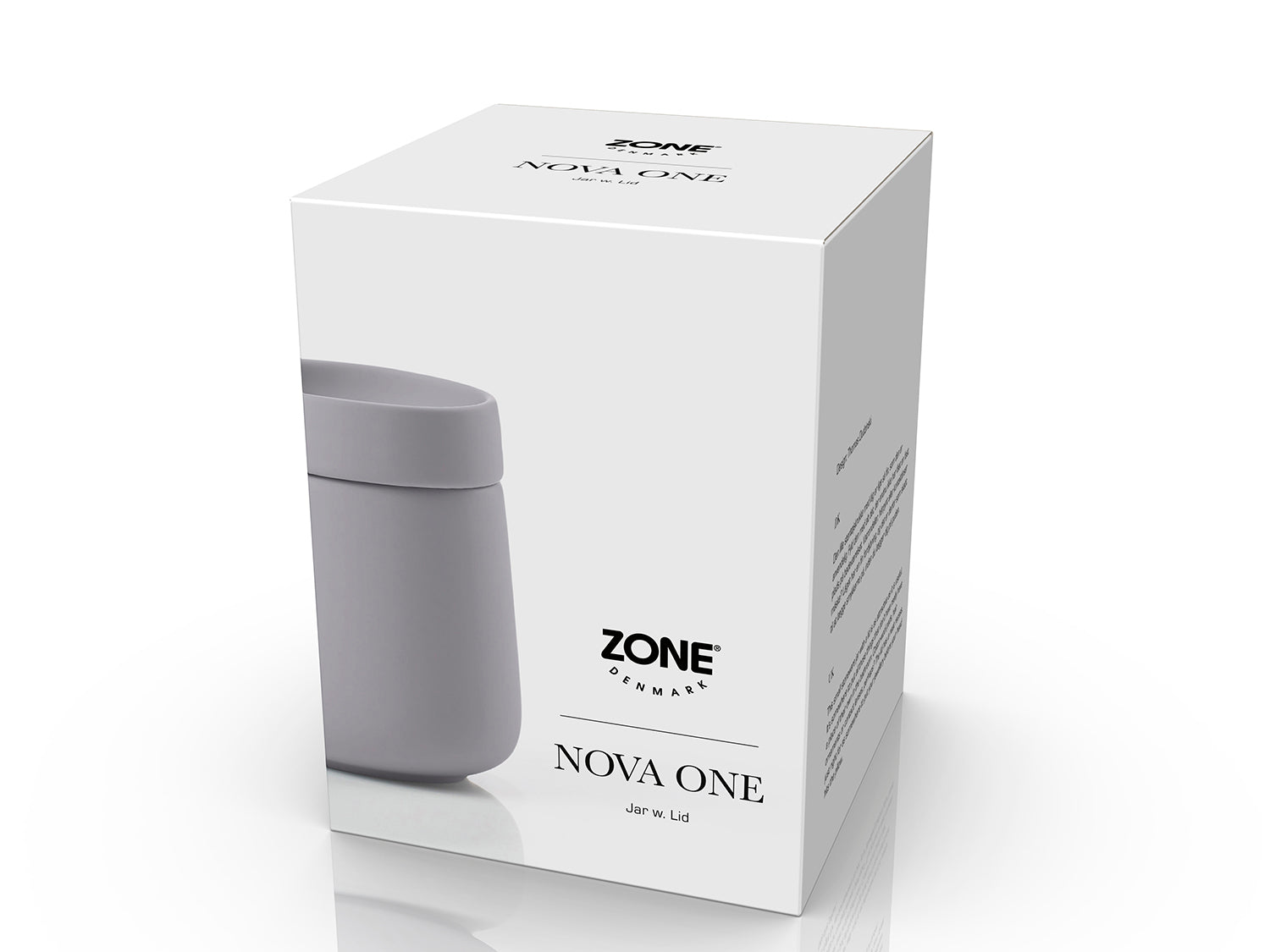 Pot avec couvercle NOVA ONE en grès Gris mouette Zone Denmark - Mathon - 2