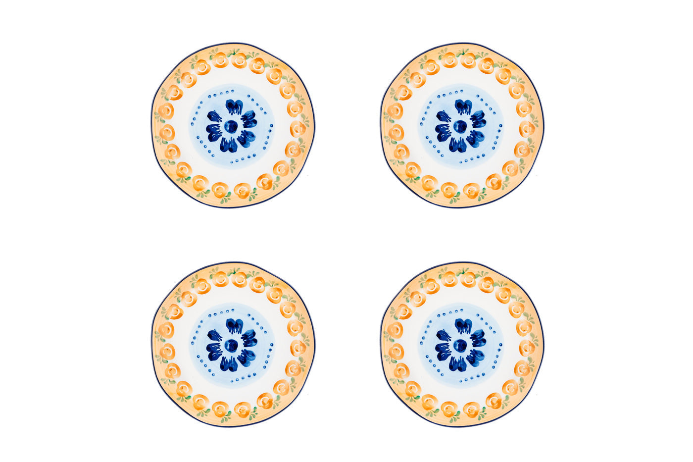 Assiette NAPOLI Ø20cm - 4 pièces - Agrume Björn - Mathon - 1