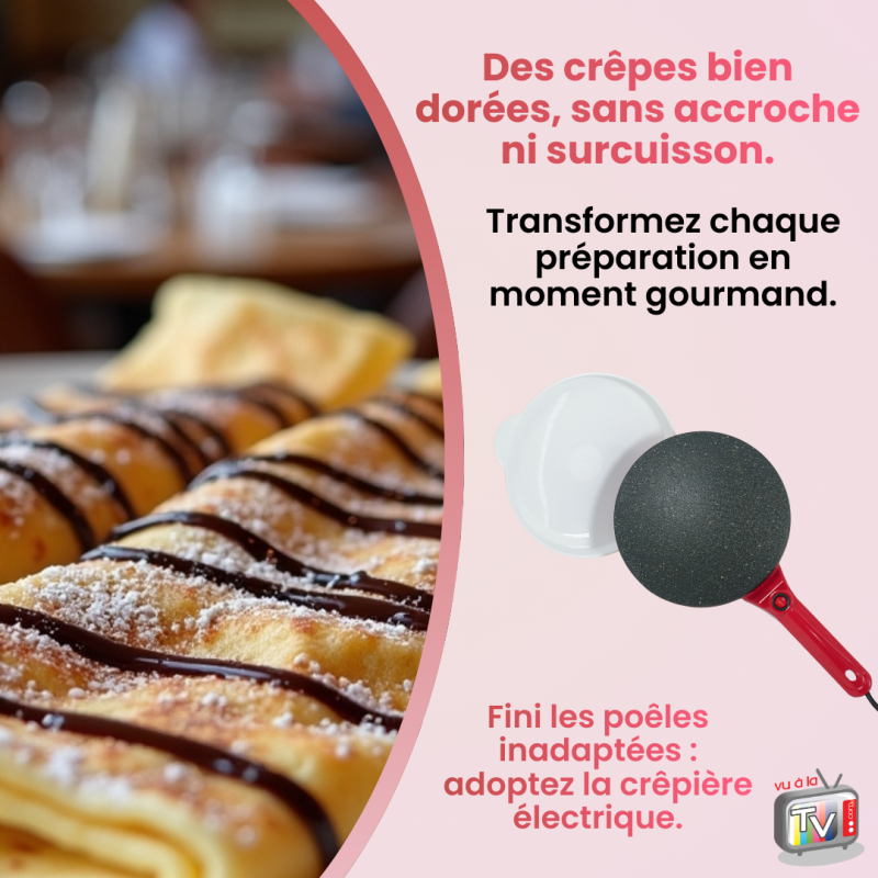 Crêpière Electrique 800 w Venteo - Mathon - 5