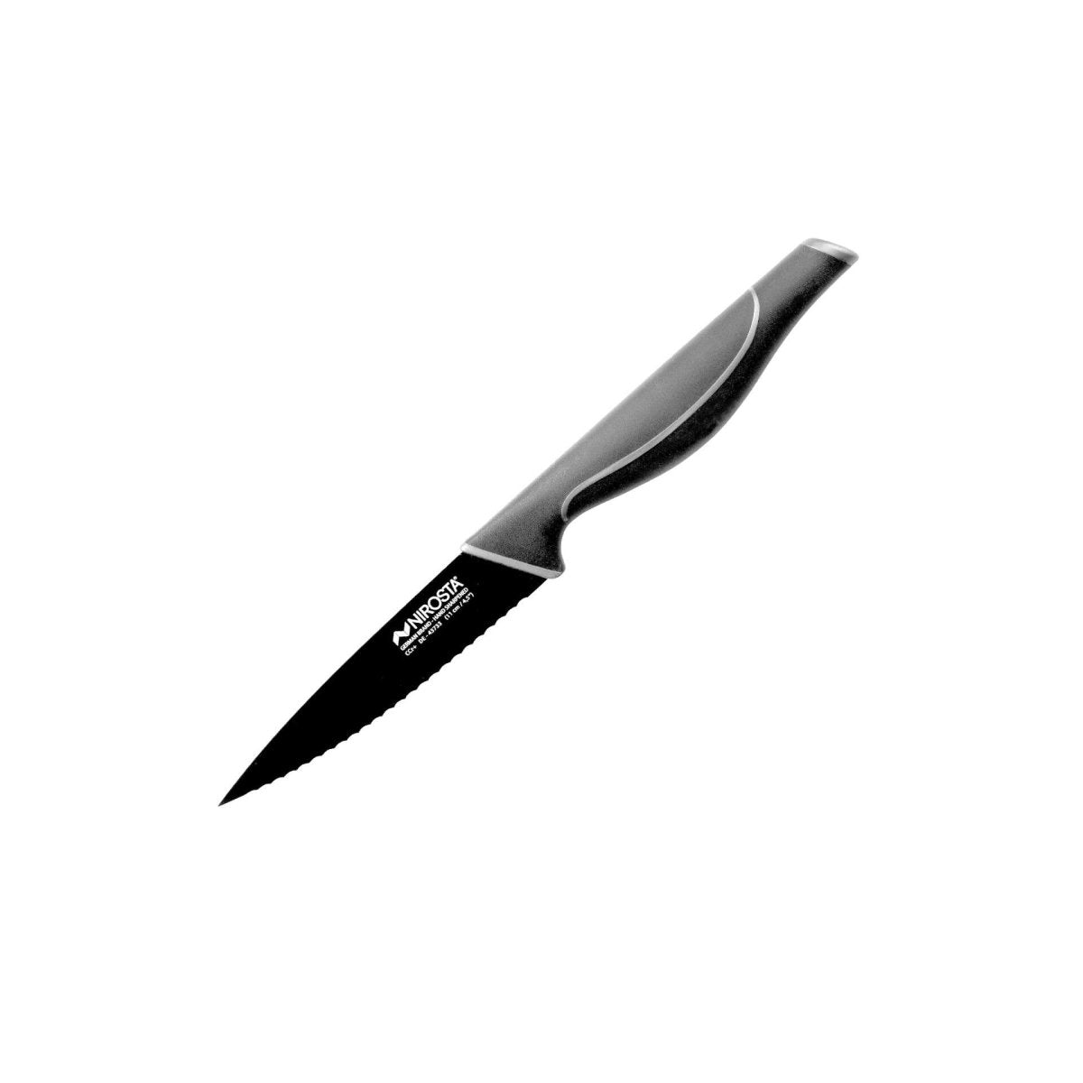 Couteau de cuisine cranté  Black Edition Nirosta - Mathon - 1