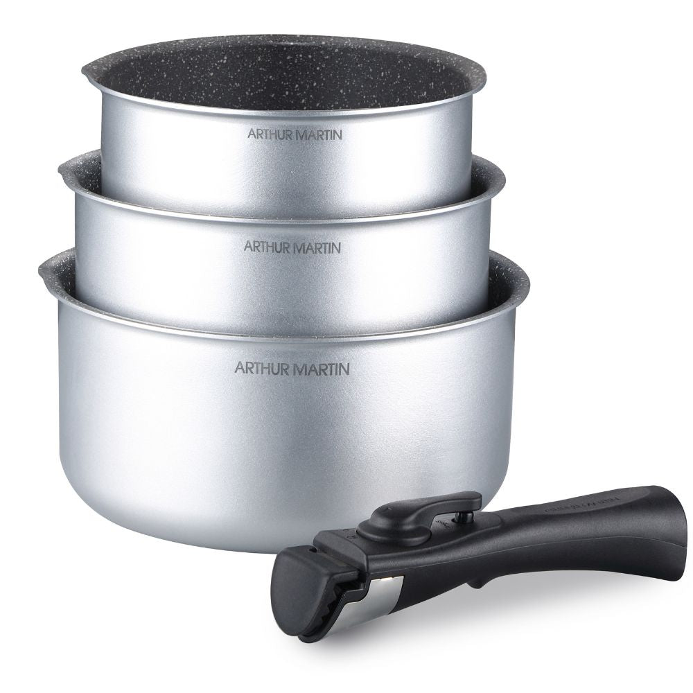 AM120S : Set de 3 Casseroles Tous Feux Arthur Martin 16-18-20 cm Arthur Martin - Mathon - 1