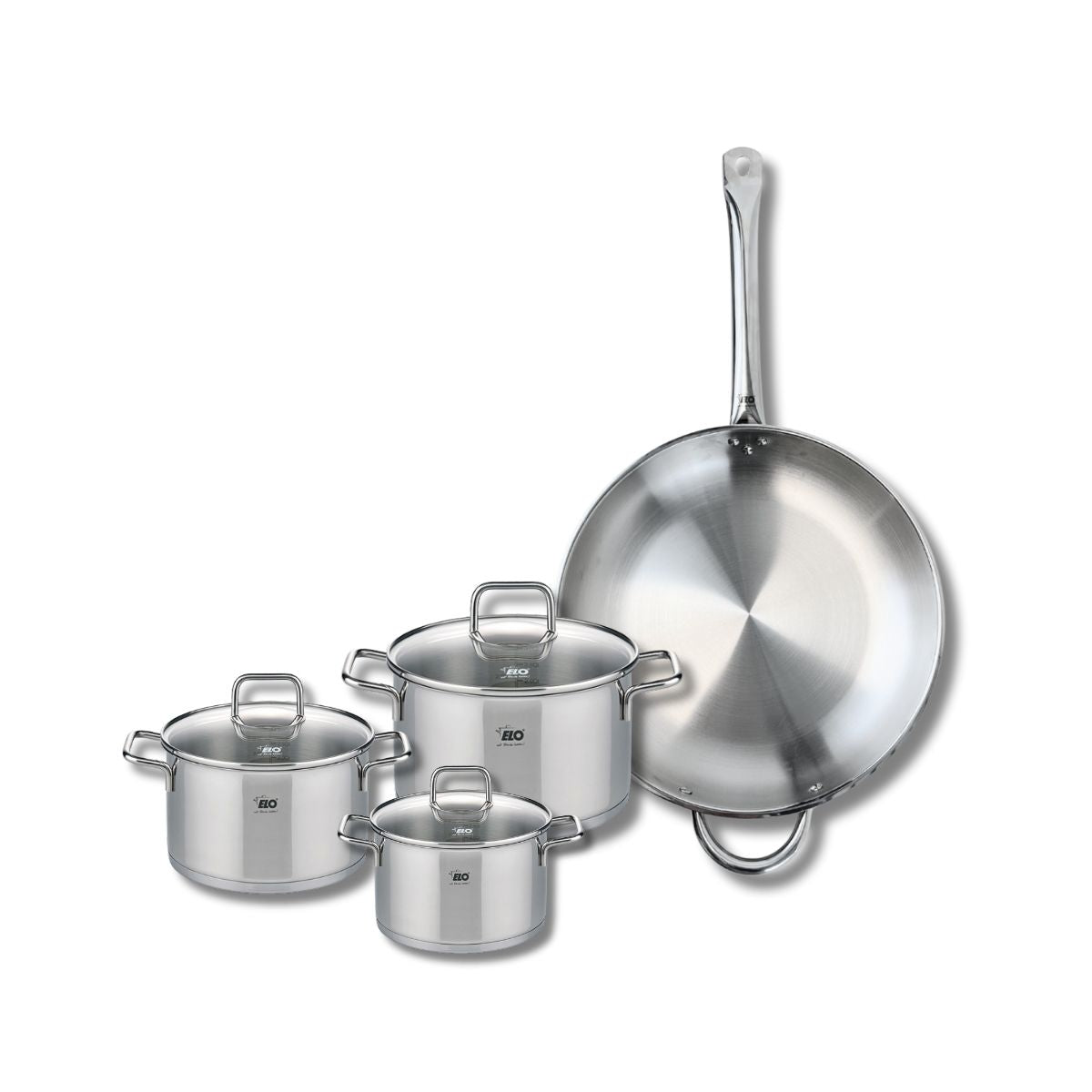 Set de 1 Poêle de cuisson 32 cm et 3 faitouts 14, 16 et 20 cm  Profi Citrin Elo - Mathon - 1