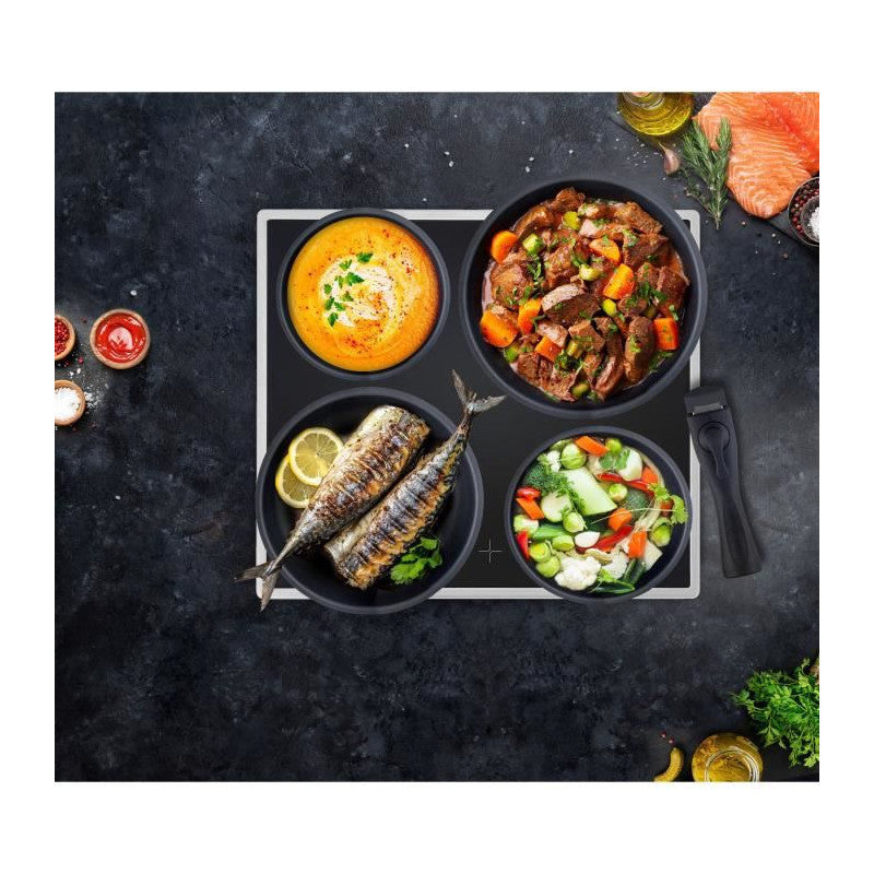 Batterie De Cuisine   Am3950 16 Pieces - Aluminium - Poignée Amovible - Tous Feux Dont Induction Arthur Martin - Mathon - 2