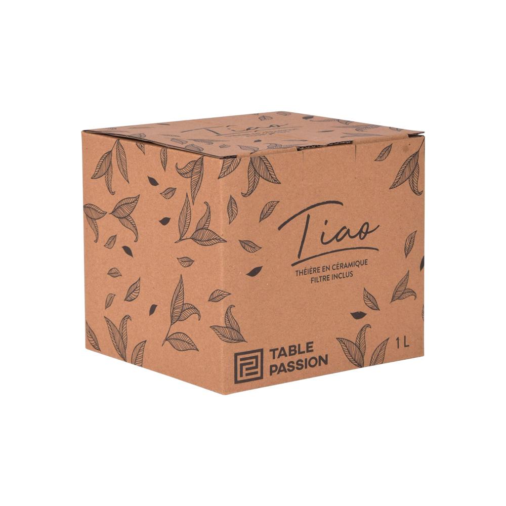 Théière avec filtre Tiao vert-orange 1L Table passion - Mathon - 3