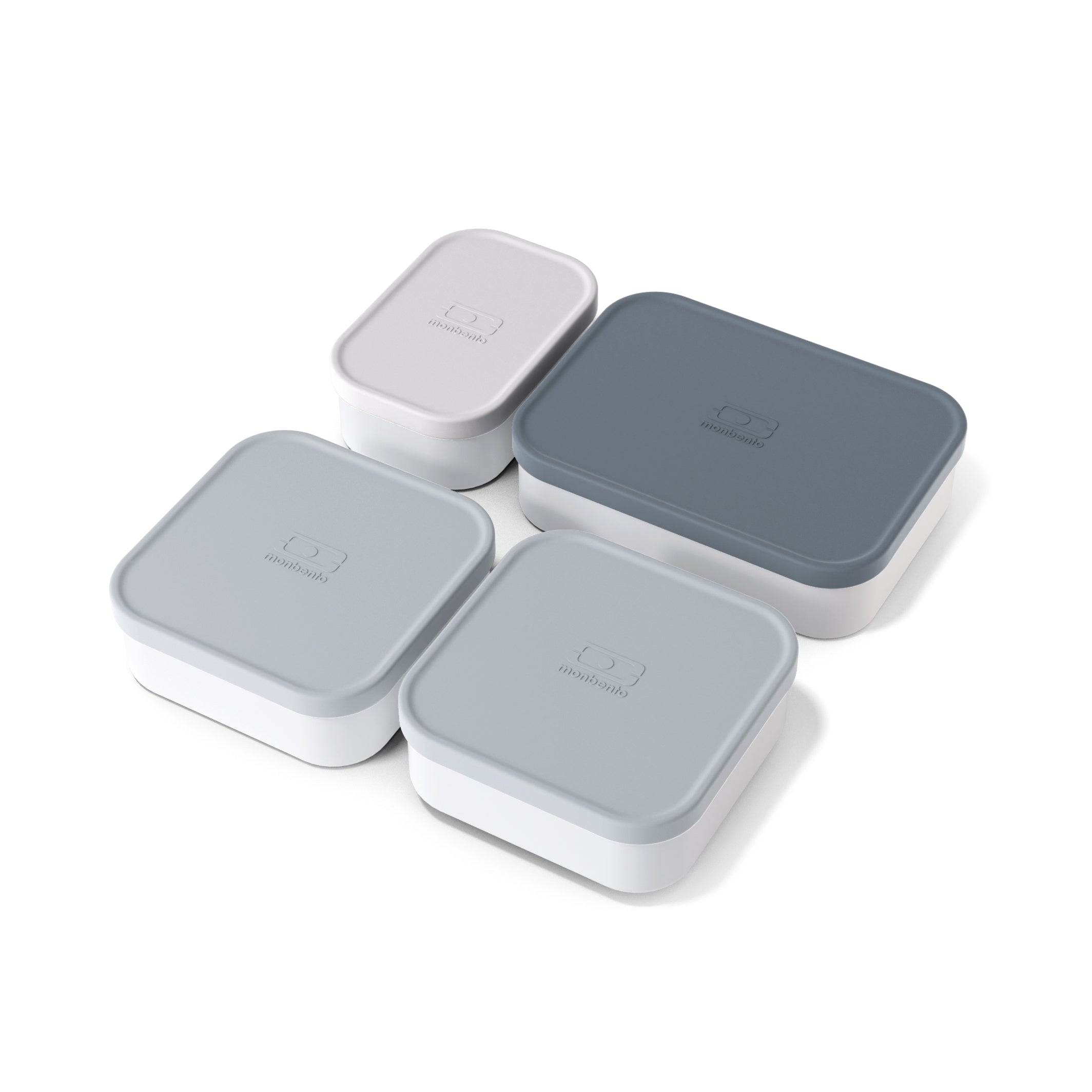 Boîtes compartiments pour lunch box monbento Extra Blanc et Gris Monbento - Mathon - 1