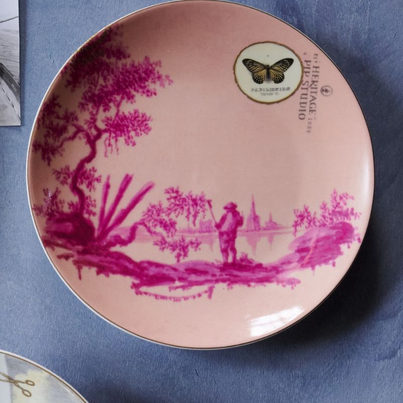 Lot de 6 Assiettes plates Héritage Rose - 18cm Pip Studio - Mathon - 1