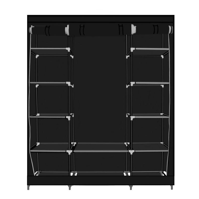 Armoire de rangement - Grande noir Herzberg HG8009-BLK Herzberg - Mathon - 2