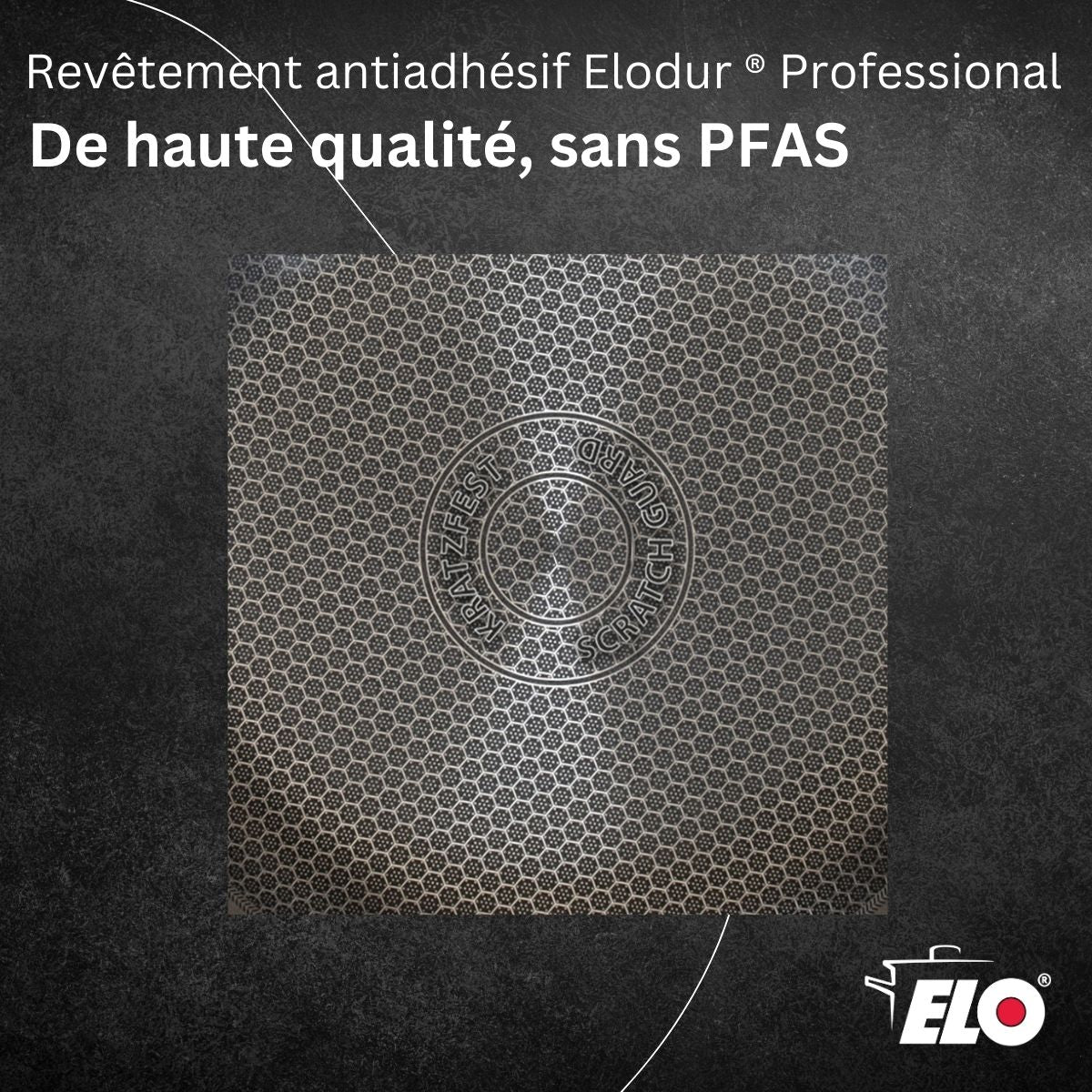 Sautoir 28 cm en inox 18/10 avec couvercle  Relief Evolution Elo - Mathon - 5