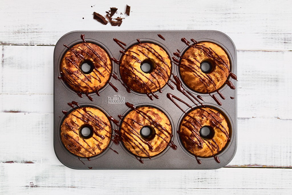 Plaque de Cuisson 6 Cakes en acier carbone, Easy baking, 35x27xH5 cm Birkmann - Mathon - 3