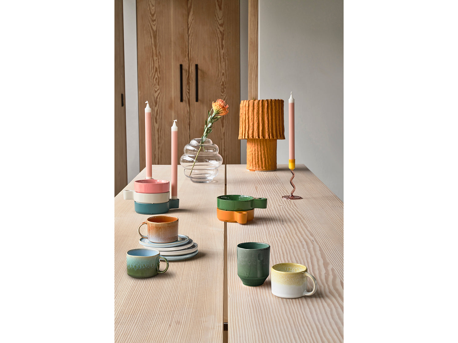 Bougeoir Styles en Aluminium Ambre Villa Collection - Mathon - 9