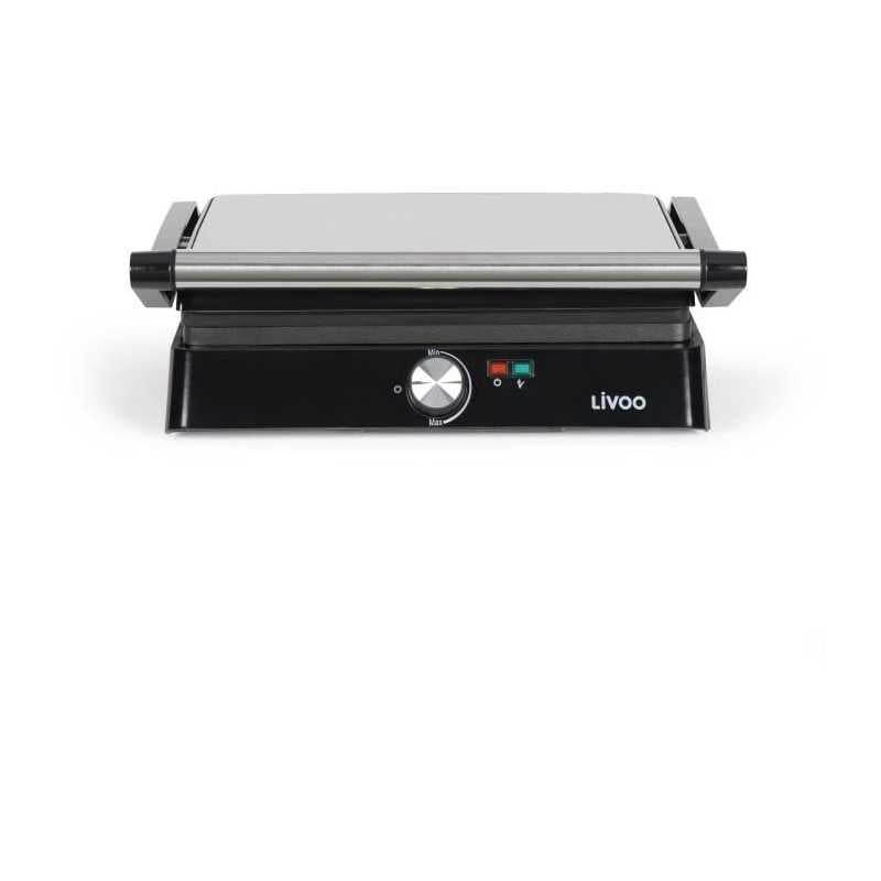 Grill Viande Et Panini - Livoo - Doc223 - 2200w - 2 Plaques - Antiadhésif - Surface De Cuisson De 29 X 23 Cm - Témoins Lumineu Livoo - Mathon - 2