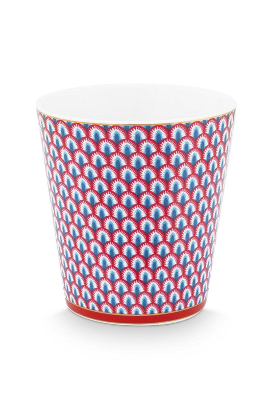 Coffret Cadeau 4 Mugs sans anses Oriental Flower Festival Bleu - 230ml Pip Studio - Mathon - 9