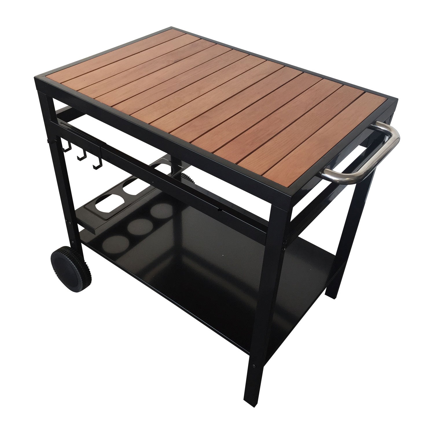 Desserte AVEIRO noire pour plancha Happy Garden - Mathon - 2