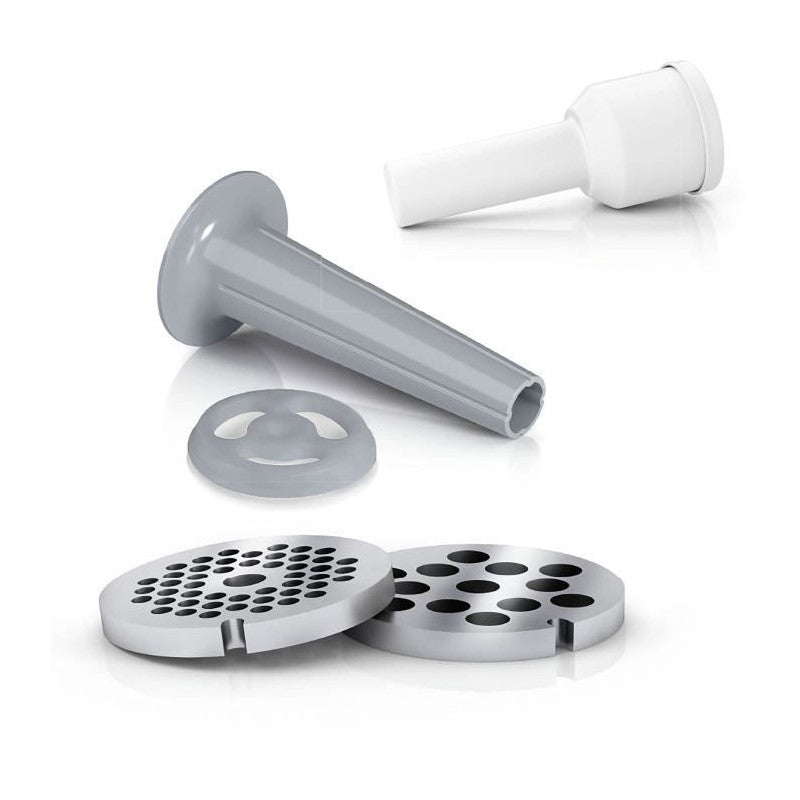 Hachoir A Viande Smartpower -   - Mfw2510w - 2 Grilles De Hachoir - Garnisseur De Saucisses - Blanc Bosch - Mathon - 4