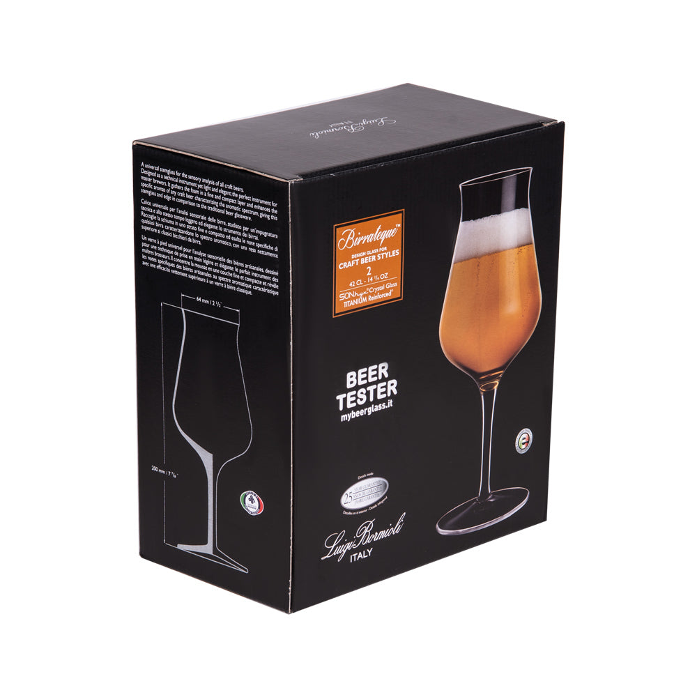 Coffret de 2 verres à bière birrateque tester 42 cl Bormioli Luigi - Mathon - 2