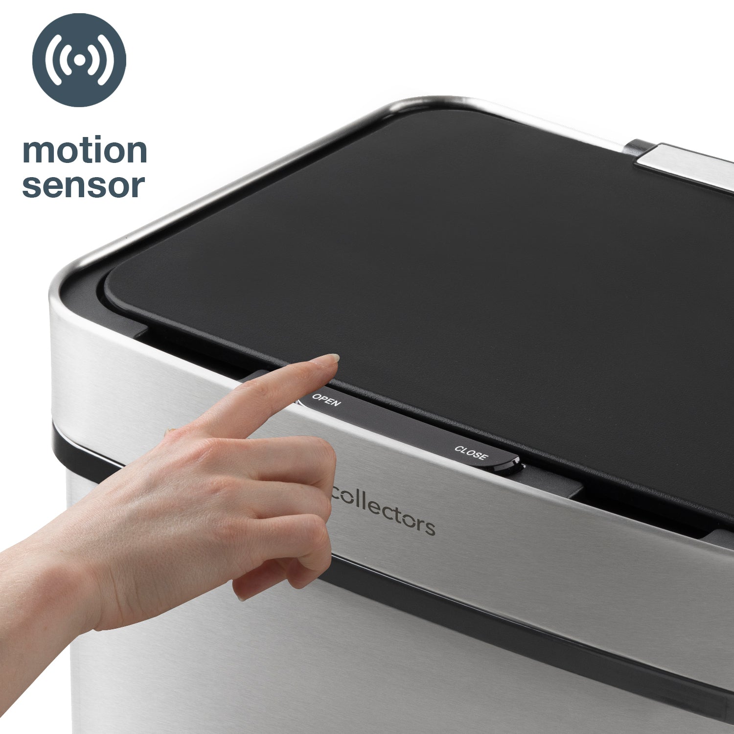 Poubelle de tri à capteur 69L, inox edition - N°1012 Les Collectors - Mathon - 4