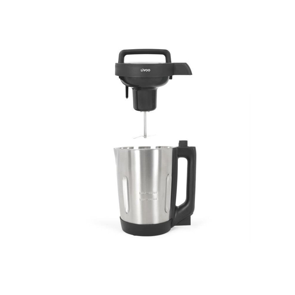 Blender Chauffant A Soupe - Livoo - Dop260n - Gris Et Noir Livoo - Mathon - 2