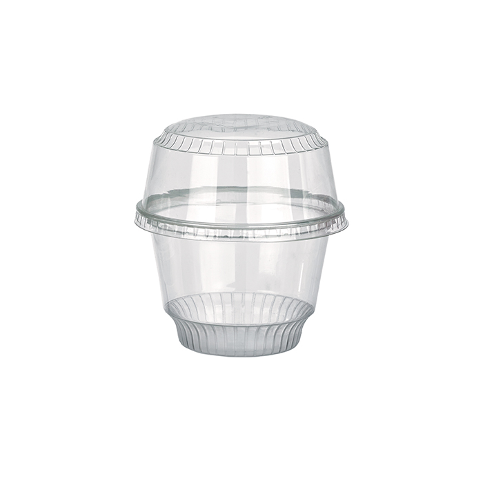 50Pcs - Coupe dessert plastique PET transparent   H68mm 280ml FirstPack - Mathon