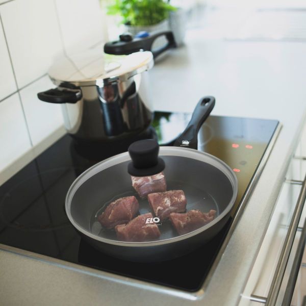 Set de 2 Poêles 24 et 28 cm céramique sans PFAS et 2 couvercles  Prima Cucina Elo - Mathon - 2