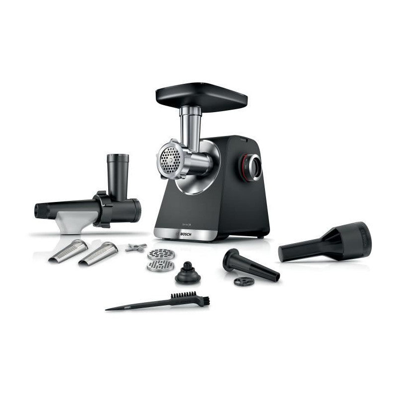 Hachoir A Viande   Série 6 Mfws650b - 500 W - 3,5 Kg/mn - 3 Grilles De Hachoir - Noir Bosch - Mathon - 1