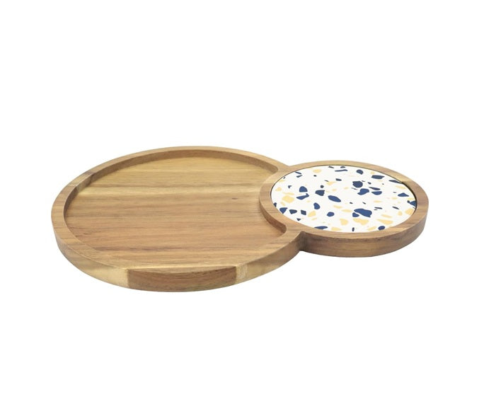 Lot de 2 Plateaux en Bois d’Acacia – 27,8 x 13 cm Vendos85 - Mathon