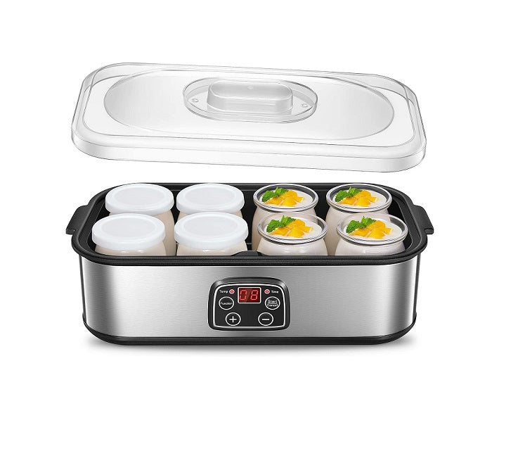 Yaourtière de 8 Pots 30W gris Vendos85 - Mathon