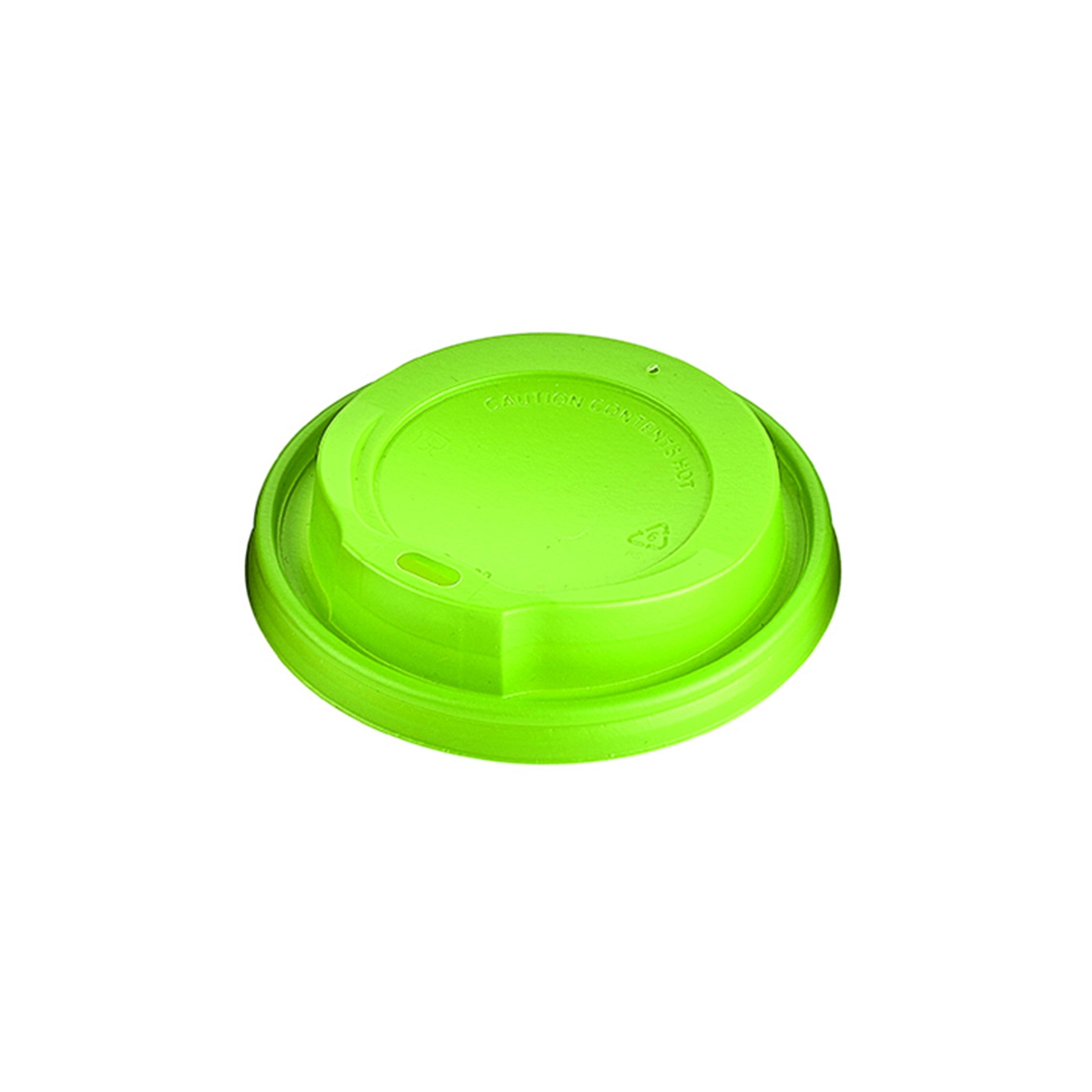 100Pcs - Couvercle plastique PS dôme vert avec bec FirstPack - Mathon - 2