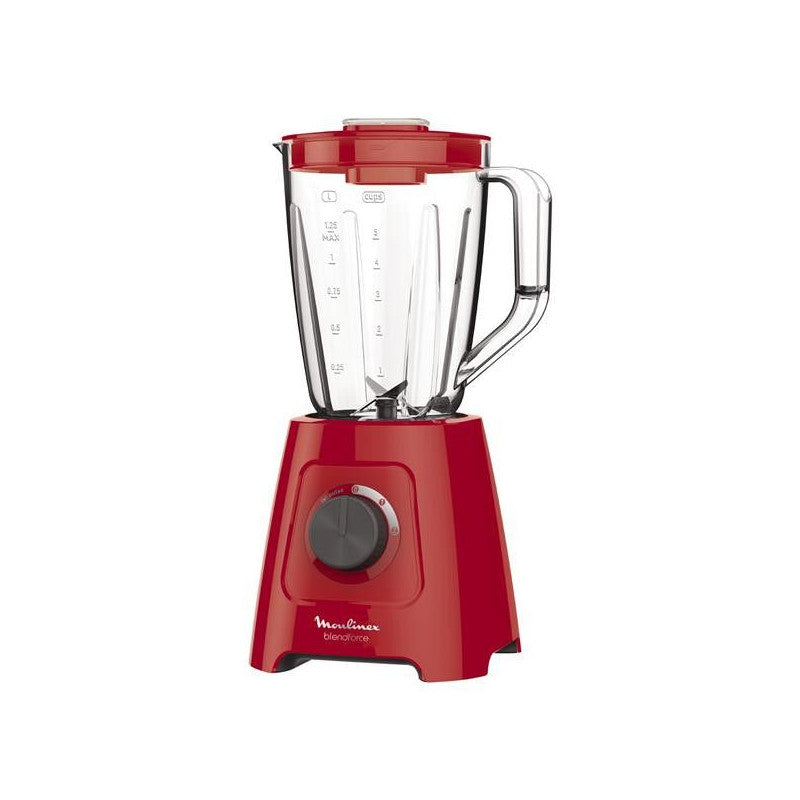 Moulinex blender électrique, mixeur, 600 w, bo1,25 l, 5 programmes, 4 lames amovibles, smoothies, glace pilée Moulinex - Mathon - 2