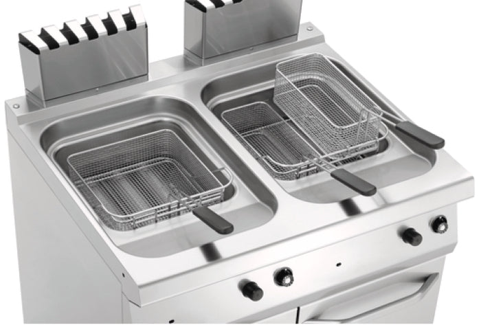 Friteuse à gaz - 700 mm - 2 x 23 Litres - 30 kW - Bartscher - Mathon - 6