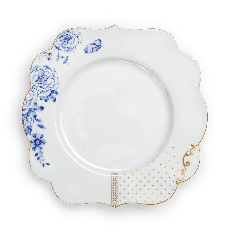 Lot de 6 Assiettes à pain Royal Blanc décoré - 17cm Pip Studio - Mathon