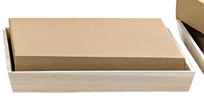 10Pcs - Plateau repas bois NOA  390x290x40mm FirstPack - Mathon - 1