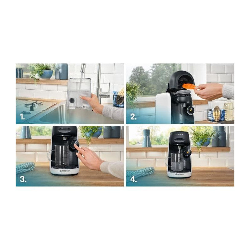 Machine A Café Multi-boissons -   - Tassimo - T16 Finesse Blanc - 1400 W Bosch - Mathon - 6