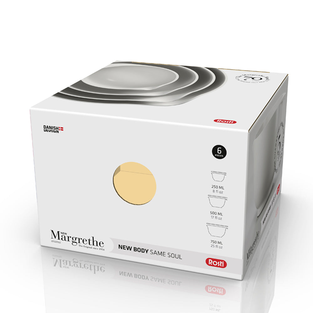 Set de 3 bols blanc 0,25/0,5/0,75 L Rosti - Mathon - 2