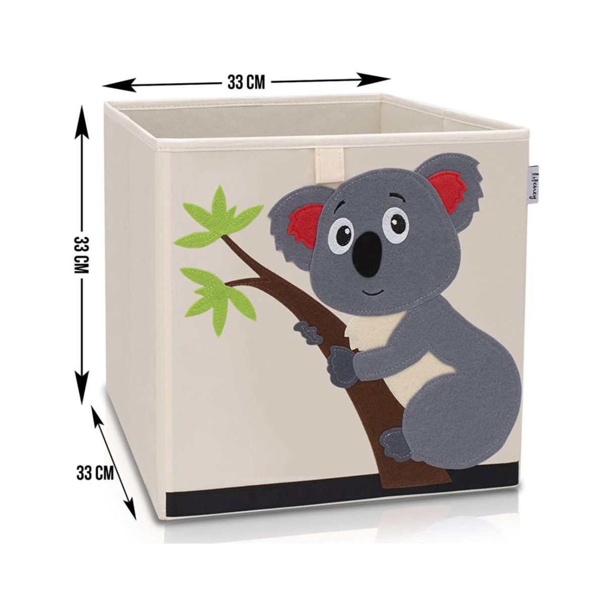 Boîte de rangement en tissu pour enfant "koala" sur fond clair, compatible Ikea Kallax Lifeney Fackelmann - Mathon - 3